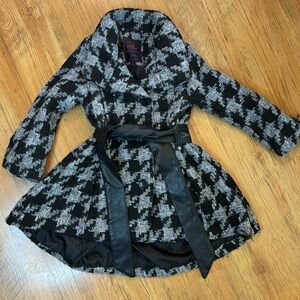 YOKI New York Jacket Girls 3T Houndstooth Black/Grey
